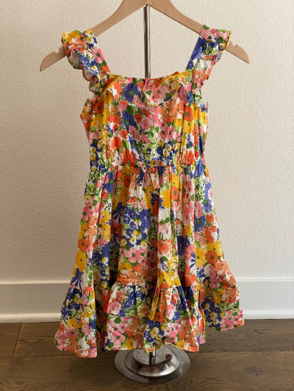 Janie and Jack warm-colors floral dress - EUC